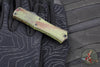 Microtech Hera II OTF Knife- MINI- Bayonet Edge- OUTBREAK Green Handle- Outbreak Black Blade 1701M-1 OBDS