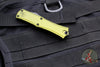 Microtech Hera II OTF Knife- MINI- Bayonet Edge- Green Handle- Black Blade 1701M-1 OD
