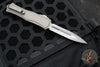 Microtech Hera II XL OTF Knife- Double Edge- Natural Clear Finished Handle- Apocalyptic Blade 1702-10 APNC