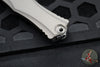 Microtech Hera II XL OTF Knife- Double Edge- Natural Clear Finished Handle- Apocalyptic Blade 1702-10 APNC