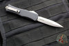 Microtech Hera II OTF Knife- MINI- Double Edge- Black Handle- Stonewash Blade 1702M-10