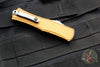 Microtech Hera II OTF Knife- MINI- Double Edge- Tan Handle- Stonewash Blade 1702M-10 TA