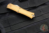 Microtech Hera II OTF Knife- MINI- Double Edge- Tan Handle- Stonewash Blade 1702M-10 TA