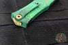 Microtech Hera II OTF Knife- MINI- Double Edge- Special St. Patrick's Day Handle- Green 1702M-1 SPDGRS