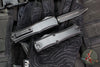 Microtech Hera II OTF Knife- MINI- Double Edge- Tactical- Black Handle- Black Plain Blade 1702M-1 T