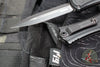 Microtech Hera II OTF Knife- MINI- Double Edge- Tactical- Black Handle- Black Plain Blade 1702M-1 T