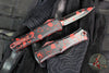 Microtech Hera II OTF Knife- MINI- Double Edge- Valentine's 2026- Black Handle And Red Hearts Handle And Blade 1702M-1 VNS