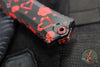 Microtech Hera II OTF Knife- MINI- Double Edge- Valentine's 2026- Black Handle And Red Hearts Handle And Blade 1702M-1 VNS