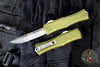 Microtech Hera II OTF Knife- MINI- Single Edge- OD Green Handle- Stonewash Blade 1703M-10 OD