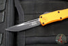 Microtech Hera II OTF Knife- MINI- Single Edge- Orange Handle- Black Blade 1703M-1 OR