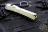 Microtech Glykon OTF Knife- Bayonet Edge- OD Green Handle With Bead Blast Titanium Accents and Hardware- Stonewash Finished Blade 184-10 OD