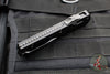 Microtech Glykon OTF Knife- Bayonet Edge- Shadow Edition- Black Handle With Black DLC Titanium Accents and Hardware- Black DLC Finished Blade 184-1 DLCTSH