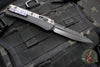 Microtech Glykon OTF Knife- Bayonet Edge- Black Handle With Tony Marfione Hand Flamed Titanium Accents and DLC Hardware- Black DLC Finished Serrated Upper Blade 184-2 DLCFA