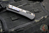Microtech Glykon OTF Knife- Bayonet Edge- Black Handle With Tony Marfione Hand Flamed Titanium Accents and DLC Hardware- Black DLC Finished Serrated Upper Blade 184-2 DLCFA