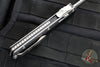Microtech Glykon OTF Knife- Tanto Edge- Black Handle With Bead Blast Titanium Accents and Hardware- Stonewash Finished Blade 185-10