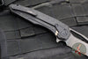 Microtech Sigil- Tactical- DLC two tone Aluminum Handle- DLC Part Serrated Edge Blade 196-2 DLCT
