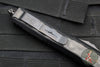 Microtech Makora- Shadow Edition- Double Edge- Black Handle- Black Metal Bubble Inlay- Black DLC HW 206-1 DLCTBISH