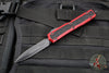 Microtech Makora- Double Edge- Red Handle- Black Plain Edge 206-1 RDS