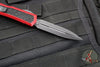 Microtech Makora- Double Edge- Red Handle- Black Plain Edge 206-1 RDS
