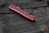 Microtech Makora- Double Edge- Red Handle- Black Plain Edge 206-1 RDS