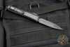 Microtech Makora- Double Edge- Tactical- Black Handle With Carbon Fiber Inlay- Black Plain Edge 206-1 TCFIS