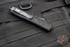 Microtech Makora- Double Edge- Tactical- Black Handle- Black Full Serrated Edge 206-3 TS