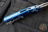 Microtech Knives- M.S.I. Ram-Lok Folder- Fluted Blue Aluminum Handle- Apocalyptic Plain Edge Blade 210-10 APFLBL