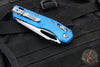 Microtech Knives- M.S.I. Ram-Lok Folder- Fluted Blue Aluminum Handle- Apocalyptic Plain Edge Blade 210-10 APFLBL