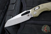 Microtech Knives- M.S.I. Ram-Lok Folder- Fluted OD Green G-10 Handle- Apocalyptic Plain Edge Blade 210-10 APFLGTOD