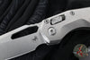 Marfione Select- M.S.I. Ram-Lok Folder- Smooth Stonewash Finished Titanium Handle- Stonewash Plain Edge Blade 210-10 MS1