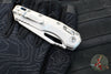 Marfione Select- M.S.I. Ram-Lok Folder- Smooth Stonewash Finished Titanium Handle- Stonewash Plain Edge Blade- Blue Backspacer 210-10 MS2