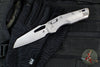 Marfione Select- M.S.I. Ram-Lok Folder- Smooth Stonewash Finished Titanium Handle- Stonewash Plain Edge Blade- Purple Backspacer 210-10 MS3