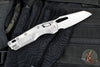 Marfione Select- M.S.I. Ram-Lok Folder- Smooth Stonewash Finished Titanium Handle- Stonewash Plain Edge Blade- Purple Backspacer 210-10 MS3
