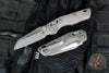 Microtech Knives- M.S.I. Ram-Lok Folder- MINI- Marfione Select- Fluted Apocalyptic Finished Titanium Handle- Apocalyptic Plain Edge Blade 210M-10 APFLMS1