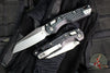 Microtech Knives- M.S.I. Ram-Lok Folder- MINI- Frag Pattern Black Finished Aluminum Handle- Apocalyptic Plain Edge Blade 210M-10 APFR