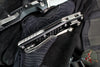 Microtech Knives- M.S.I. Ram-Lok Folder- MINI- Frag Pattern Black Finished Aluminum Handle- Apocalyptic Plain Edge Blade 210M-10 APFR