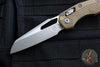 Microtech Knives- M.S.I. Ram-Lok Folder- Dark Earth Tri-Grip Injection Molded Handle- Apocalyptic Plain Edge Blade 210T-10 APPMDE