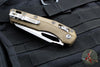 Microtech Knives- M.S.I. Ram-Lok Folder- Dark Earth Tri-Grip Injection Molded Handle- Apocalyptic Plain Edge Blade 210T-10 APPMDE