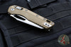 Microtech Knives- M.S.I. Ram-Lok Folder- Dark Earth Tri-Grip Injection Molded Handle- Apocalyptic Plain Edge Blade 210T-10 APPMDE