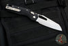 Microtech Knives- M.S.I. Ram-Lok Folder- Black Tri-Grip Injection Molded Handle- Stonewash Plain Edge Blade 210T-10 PMBK