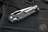 Microtech Knives- M.S.I. Ram-Lok Folder- Black Tri-Grip Injection Molded Handle- Stonewash Part Serrated Edge Blade 210T-11 PMBK