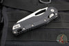 Microtech Knives- M.S.I. Ram-Lok Folder- Black Tri-Grip Injection Molded Handle- Stonewash Part Serrated Edge Blade 210T-11 PMBK