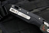 Microtech Knives- M.S.I. Ram-Lok Folder- Black Tri-Grip Injection Molded Handle- Stonewash Full Serrated Edge Blade 210T-12 PMBK