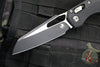 Microtech Knives- M.S.I. Ram-Lok Folder- Black Tri-Grip Injection Molded Handle- Black Plain Edge Blade- Bead Blast Hardware 210T-1 PMBK