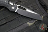 Microtech Knives- M.S.I. Ram-Lok Folder- Black Tri-Grip Injection Molded Handle- Black Plain Edge Blade- Bead Blast Hardware 210T-1 PMBK