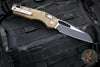 Microtech Knives- M.S.I. Ram-Lok Folder- Dark Earth Tri-Grip Injection Molded Handle- Black Plain Edge Blade- Bead Blast Hardware 210T-1 PMDE