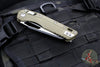Microtech Knives- M.S.I. Ram-Lok Folder- OD Green Tri-Grip Injection Molded Handle- Black Plain Edge Blade- Bead Blast Hardware 210T-1 PMOD