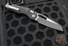 Microtech Knives- M.S.I. Ram-Lok Folder- Black Tri-Grip Injection Molded Handle- Black Part Serrated Edge Blade- Bead Blast Hardware 210T-2 PMBK