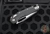 Microtech Knives- M.S.I. Ram-Lok Folder- Black Tri-Grip Injection Molded Handle- Black Part Serrated Edge Blade- Bead Blast Hardware 210T-2 PMBK