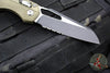Microtech Knives- M.S.I. Ram-Lok Folder- OD Green Tri-Grip Injection Molded Handle- Black Part Serrated Edge Blade- Bead Blast Hardware 210T-2 PMOD